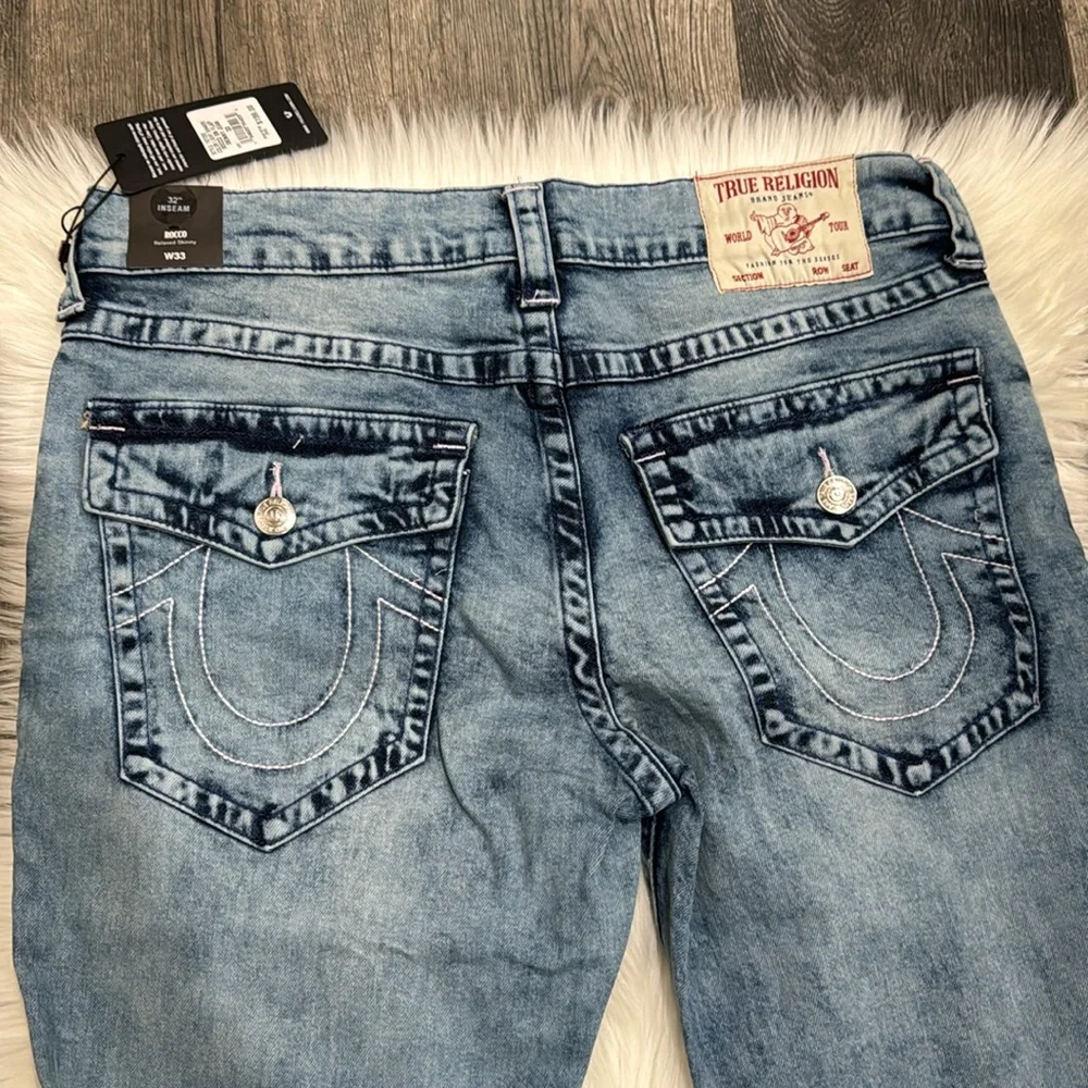 🔥LAST PAIR🔥💙TRUE RELIGION Rocco Sn Flap Relaxed Skinny Jean